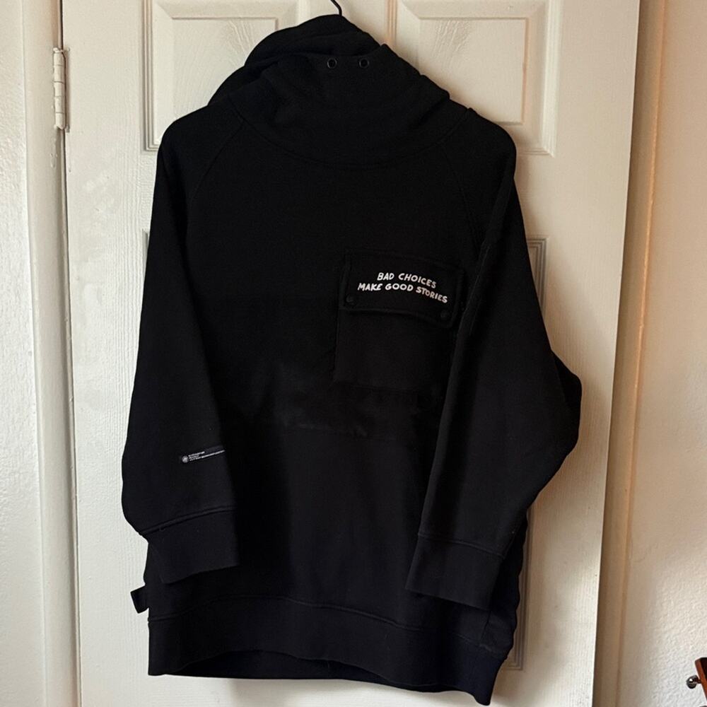 NOBADAY Outerwear by Never Been Done Snowboard Hoodie Black size medium